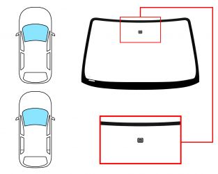 PARABRISAS HONDA HRV 1998-2005 3/5 PUERTAS / DELANTERO / VERDE / CON BASE ESPEJO