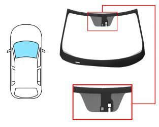 PARABRISAS HONDA CIVIC 2016-2022 5 PUERTAS / DELANTERO / VERDE / ACUSTICO / CON BASE ESPEJO / CON SENSOR 