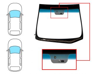 PARABRISAS HYUNDAI I30 2012-2016 3/5 PUERTAS / FAMILIAR / MODELO PANORAMICO / DELANTERO / VERDE BANDA AZUL / TERMICO / CON BASE ESPEJO / CON SENSOR 