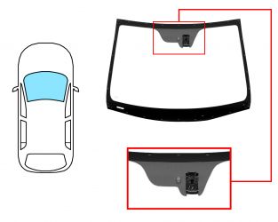 PARABRISAS HYUNDAI I10 2013-2016 DELANTERO / VERDE / CON BASE ESPEJO / CON SOPORTE CAMARA