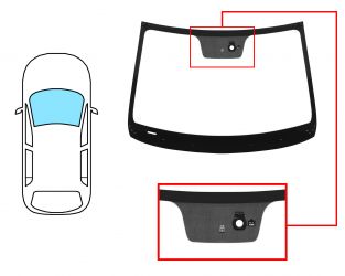 PARABRISAS HYUNDAI I20 2014-2018 5 PUERTAS / DELANTERO / VERDE / CON BASE ESPEJO / CON SENSOR / CON SENSOR ANTIVAHO
