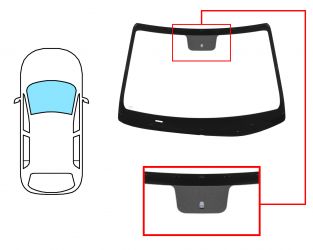 PARABRISAS HYUNDAI I30 2019-2020 5 PUERTAS / FAMILIAR / DELANTERO / VERDE / CON BASE ESPEJO 