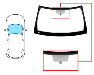 PARABRISAS JEEP GRAND CHEROKEE 2010-2013 DELANTERO / VERDE / CON BASE ESPEJO / MOLDURAS PREMONTADAS