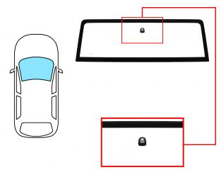 PARABRISAS JEEP WRANGLER 2007-2018 3/5 PUERTAS / DELANTERO / VERDE