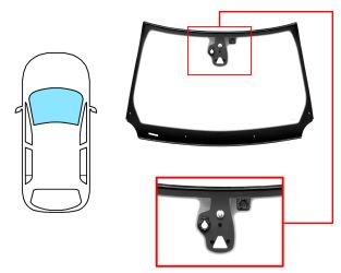 PARABRISAS JEEP COMPASS 2021-2025 DELANTERO / VERDE / CON BASE ESPEJO / CON SENSOR / CON SENSOR ANTIVAHO / CON SOPORTE CAMARA / MOLDURAS PREMONTADAS