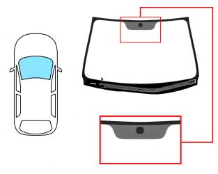 PARABRISAS KIA CEED 2007-2009 3 PUERTAS / DELANTERO / VERDE / CON BASE ESPEJO MODIFICADO / CON SENSOR