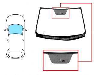 PARABRISAS KIA CEED 2007-2009 3 PUERTAS / DELANTERO / VERDE / CRISTAL TERMICO / CON BASE ESPEJO MODIFICADO 