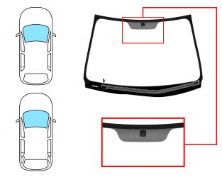 PARABRISAS KIA CEED 2007-2009 5 PUERTAS / FAMILIAR / DELANTERO / VERDE / CRISTAL TERMICO / CON BASE ESPEJO 