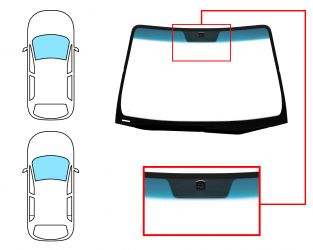 PARABRISAS KIA CERATO 2004-2007 4 PUERTAS / FAMILIAR / DELANTERO / VERDE BANDA AZUL / TERMICO / CON BASE ESPEJO