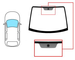 PARABRISAS KIA PICANTO 2004-2008 DELANTERO / INCOLORO / CON BASE ESPEJO