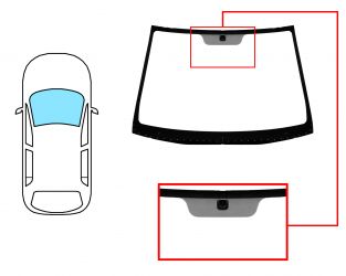 PARABRISAS KIA RIO 2006-2011 4/5 PUERTAS / DELANTERO / VERDE / CON BASE ESPEJO
