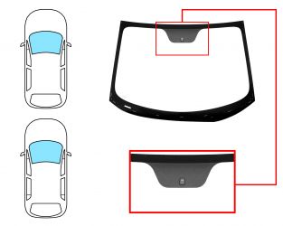 PARABRISAS KIA RIO 2011-2014 3/4/5 PUERTAS / DELANTERO / VERDE / CON BASE ESPEJO