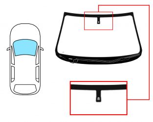 PARABRISAS KIA SORENTO 2009-2012 DELANTERO / VERDE / CON BASE ESPEJO