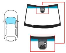 PARABRISAS KIA NIRO 2016-2019 DELANTERO / VERDE BANDA AZUL / ACUSTICO / CON BASE ESPEJO / CON SENSOR / CON SENSOR ANTIVAHO / CON SOPORTE CAMARA 