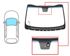 PARABRISAS KIA SORENTO 2015-2017 DELANTERO / VERDE BANDA AZUL / TERMICO / CON BASE ESPEJO / CON SENSOR / MOLDURAS PREMONTADAS