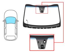 PARABRISAS KIA SORENTO 2015-2017 DELANTERO / VERDE BANDA AZUL / ACUSTICO / TERMICO / CON BASE ESPEJO / CON SENSOR / CON SENSOR ANTIVAHO / CON SOPORTE CAMARA / MOLDURAS PREMONTADAS
