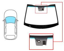 PARABRISAS KIA STONIC 2017-2021 5 PUERTAS / DELANTERO / VERDE BANDA AZUL / CON BASE ESPEJO / CON SENSOR / CON SENSOR ANTIVAHO / CON SOPORTE CAMARA