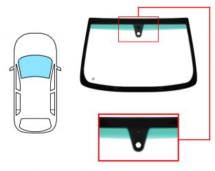 PARABRISAS LANCIA LYBRA 1999-2005 DELANTERO / VERDE BANDA VERDE / CON BASE ESPEJO / CON SENSOR