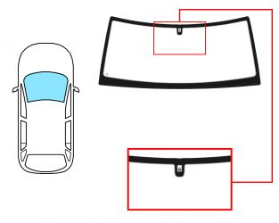 PARABRISAS LAND ROVER DISCOVERY 1998-2004 DELANTERO / VERDE / CON BASE ESPEJO