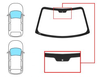 PARABRISAS LAND ROVER FREELANDER 1997-2003 3/5 PUERTAS / DELANTERO / VERDE / CON BASE ESPEJO / MOLDURAS PREMONTADAS ARRIBA