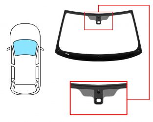 PARABRISAS LAND ROVER FREELANDER 2006-2010 DELANTERO / VERDE / CON BASE ESPEJO / CON SENSOR / MOLDURAS PREMONTADAS