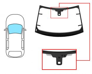 PARABRISAS LAND ROVER EVOQUE 2011-2015 5 PUERTAS / DELANTERO / VERDE / CON BASE ESPEJO / CRISTAL TERMICO / CON SENSOR / CON SENSOR ANTIVAHO / MOLDURAS PREMONTADAS