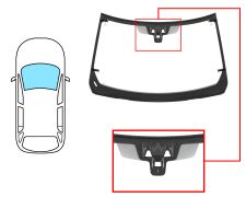 PARABRISAS LAND ROVER RANGE ROVER 2012-2017 DELANTERO / VERDE / ACUSTICO / TERMICO / CON SENSOR / CON SOPORTE CAMARA / MOLDURAS PREMONTADAS