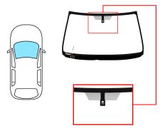 PARABRISAS LEXUS IS 2005-2009 DELANTERO / VERDE / TERMICO / CON BASE ESPEJO / MOLDURAS PREMONTADAS