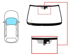 PARABRISAS LEXUS IS 2005-2009 DELANTERO / VERDE / TERMICO / CON BASE ESPEJO / CON SENSOR / MOLDURAS PREMONTADAS