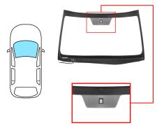 PARABRISAS LEXUS IS 2013-2016 DELANTERO / VERDE / ACUSTICO / TERMICO / CON BASE ESPEJO / MOLDURAS PREMONTADAS