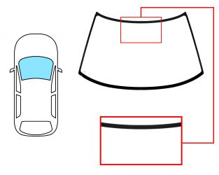 PARABRISAS MAZDA 323 1980-1994 5 PUERTAS / DELANTERO / AZUL