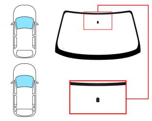 PARABRISAS MAZDA 626 1997-2000 4/5 PUERTAS / DELANTERO / VERDE / CON BASE ESPEJO
