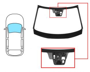 PARABRISAS MAZDA CX5 2012-2015 DELANTERO / VERDE / ACUSTICO / CON BASE ESPEJO / CON SENSOR / CAMARA CITY STOP / MOLDURAS PREMONTADAS