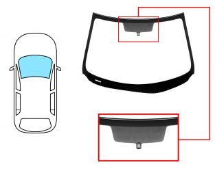 PARABRISAS MAZDA 3 2009-2013 4/5 PUERTAS / DELANTERO / VERDE / CON BASE ESPEJO / MOLDURAS PREMONTADAS