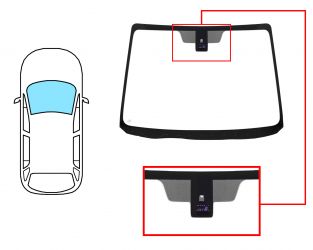PARABRISAS MAZDA 5 2005-2008 DELANTERO / VERDE / ACUSTICO / CON BASE ESPEJO / CON SENSOR