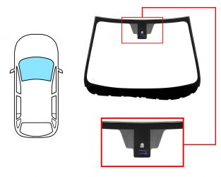 PARABRISAS MAZDA 6 2008-2010 4/5 PUERTAS / FAMILIAR / DELANTERO / VERDE / ACUSTICO / CON BASE ESPEJO / CON SENSOR / MOLDURAS PREMONTADAS