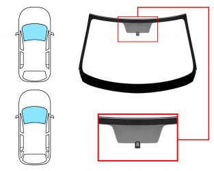 PARABRISAS MAZDA 6 2013-2016 4 PUERTAS / FAMILIAR / DELANTERO / VERDE / ACUSTICO / CON BASE ESPEJO / MOLDURAS PREMONTADAS
