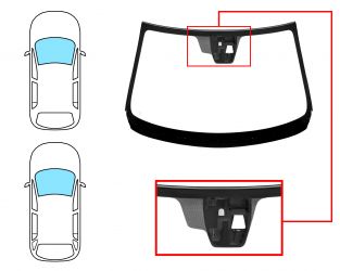 PARABRISAS MAZDA 6 2013-2016 4 PUERTAS / FAMILIAR / DELANTERO / VERDE / ACUSTICO / CON BASE ESPEJO / CAMARA / MOLDURAS PREMONTADAS
