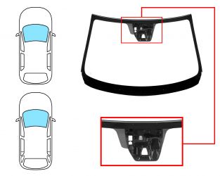 PARABRISAS MAZDA 6 2013-2016 4 PUERTAS / FAMILIAR / DELANTERO / VERDE / ACUSTICO / CON BASE ESPEJO MODIFICADA / CON SENSOR / CAMARA / MOLDURAS PREMONTADAS