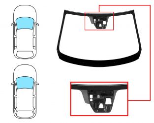 PARABRISAS MAZDA 6 2013-2016 4 PUERTAS / FAMILIAR / DELANTERO / VERDE / ACUSTICO / CON BASE ESPEJO MODIFICADA / CON SENSOR / CAMARA / CITY STOP / MOLDURAS PREMONTADAS