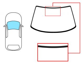 PARABRISAS MAZDA MX3 1991-1997 DELANTERO / AZUL