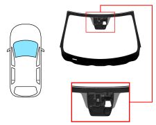 PARABRISAS MAZDA CX-3 2015-2018 DELANTERO / VERDE / ACUSTICO / CON BASE ESPEJO / CON SOPORTE CAMARA / MOLDURAS PREMONTADAS