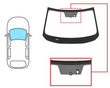 PARABRISAS MAZDA CX-5 2017-2022 DELANTERO / VERDE / ACUSTICO / CON BASE ESPEJO / CON SENSOR / MOLDURAS PREMONTADAS