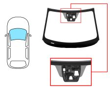 PARABRISAS MAZDA 2 2014-2019 DELANTERO / VERDE / ACUSTICO / CON BASE ESPEJO / CON SENSOR / CON SOPORTE CAMARA / MOLDURAS PREMONTADAS