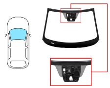 PARABRISAS MAZDA 2 2014-2019 DELANTERO / VERDE / ACUSTICO / CON BASE ESPEJO / CON SENSOR / CON SOPORTE CAMARA / MOLDURAS PREMONTADAS