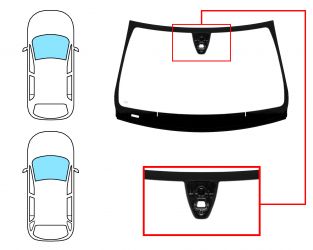 PARABRISAS MERCEDES CLASE CLA (W117) 2013-2016 4 PUERTAS / FAMILIAR / DELANTERO / VERDE / ACUSTICO / CON BASE ESPEJO / CON SENSOR MODIFICADO / MOLDURAS PREMONTADAS