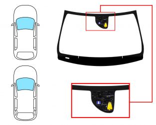PARABRISAS MERCEDES CLASE CLA (W117) 2013-2016 4 PUERTAS / FAMILIAR / DELANTERO / VERDE / ACUSTICO / CON BASE ESPEJO / CON SENSOR / CON SOPORTE CAMARA / MOLDURAS PREMONTADAS