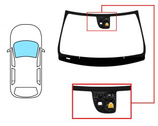 PARABRISAS MERCEDES CLASE A (W176) 2012-2015 DELANTERO / VERDE / ACUSTICO / CON BASE ESPEJO / CON SENSOR MODIFICADO / CON SOPORTE CAMARA CAMARA / MOLDURAS PREMONTADAS
