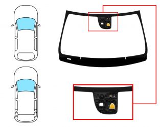 PARABRISAS MERCEDES CLASE CLA (W117) 2013-2016 4 PUERTAS / FAMILIAR / DELANTERO / VERDE / ACUSTICO / CON BASE ESPEJO / CON SENSOR MODIFICADO / CON SOPORTE CAMARA CAMARA / MOLDURAS PREMONTADAS