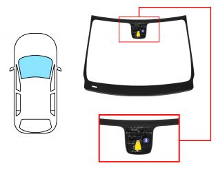 PARABRISAS MERCEDES CLASE B (W246) 2011-2014 DELANTERO / VERDE / CON BASE ESPEJO / CON SENSOR REDONDO / CON SOPORTE CAMARA / MOLDURAS PREMONTADAS